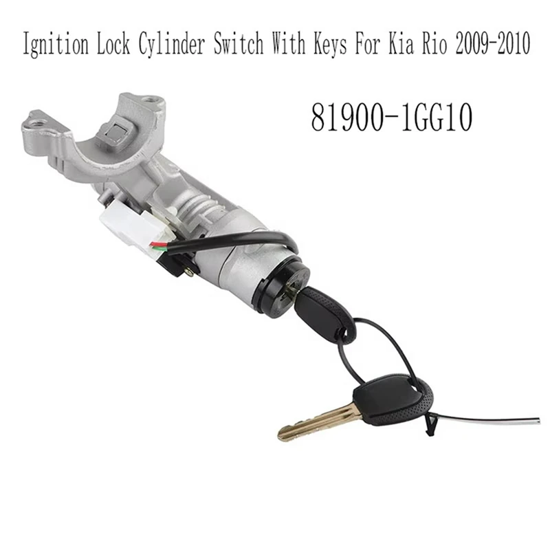 

819001GG10 New Ignition Lock Cylinder Switch With Keys For Kia Rio 2009-2010 81900-1GG10