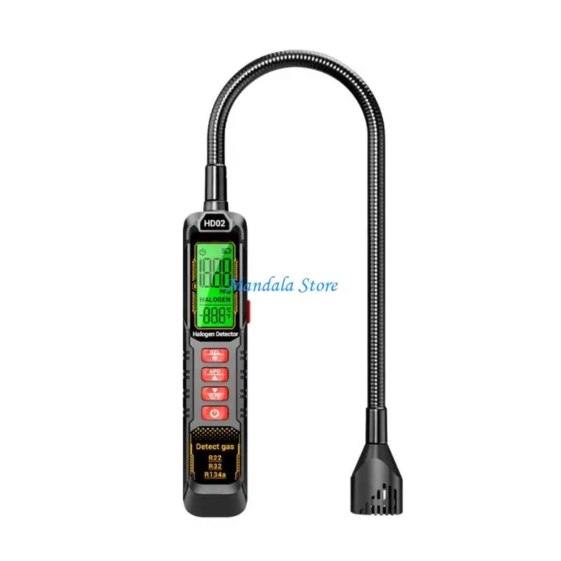

U2JC Lightweight High Precise Refrigeration Leak Detector With Rechargeable Battery Realtime Alarm For HVAC Automotive Systems