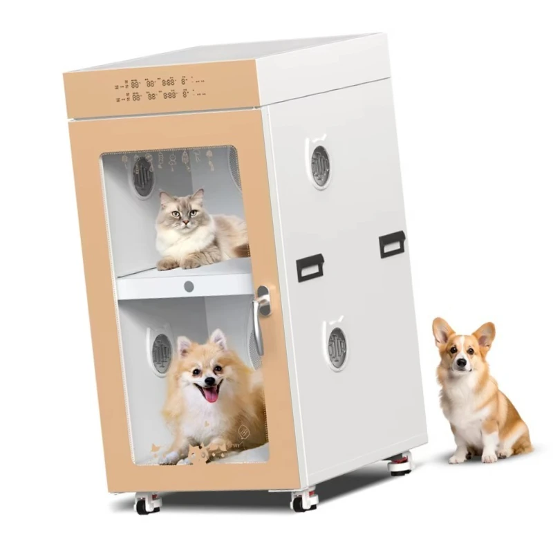 

300L Portable Automatic Pet Hair Dryer Box with Love Design Ultra Quiet Smart Temperature Control 360 Efficient for Cats Dogs