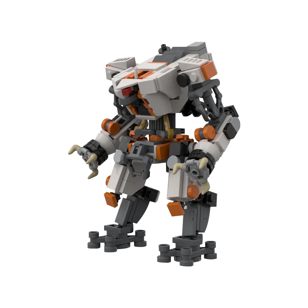 MOC Reaper Robot Model Building Blocks Titanfall 2 Game Titan Legion Gun Shield Attack Combat Activity Mecha Bricks Toys Gifts