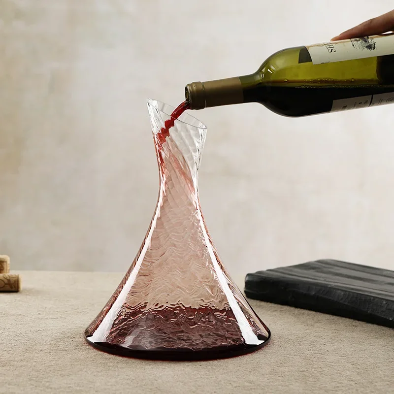 1PC Red Wine Decanter Light Luxury Household Crystal Glass Wine Dispenser Set Bar Tools Decoration Household Goods
