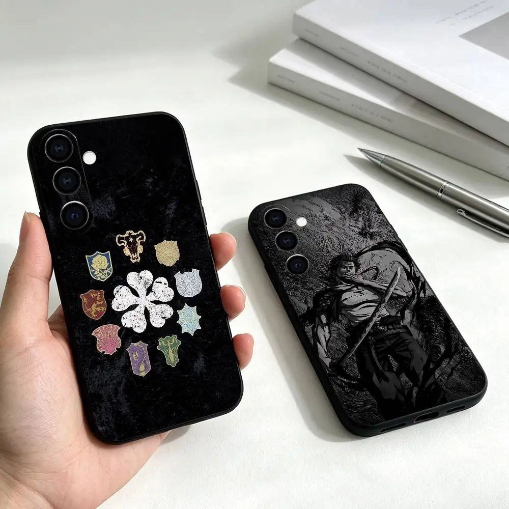 Anime Black Clover Phone Case For Samsung Galaxy A73,A72,A71,A70,A53,A52,A51,Others Soft Black Cover Gift