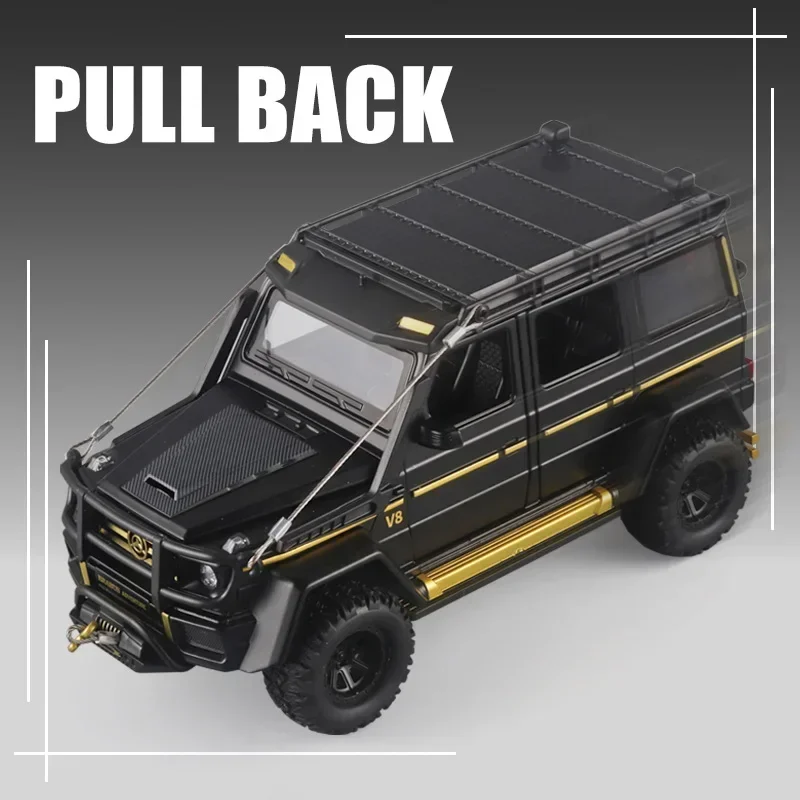 1:24 Mercedes Benz G550 Off Road SUV Alloy Model Car Diecast Vehicle Toy Model Simulation Car Sound & Light Toys For Kids Gifts