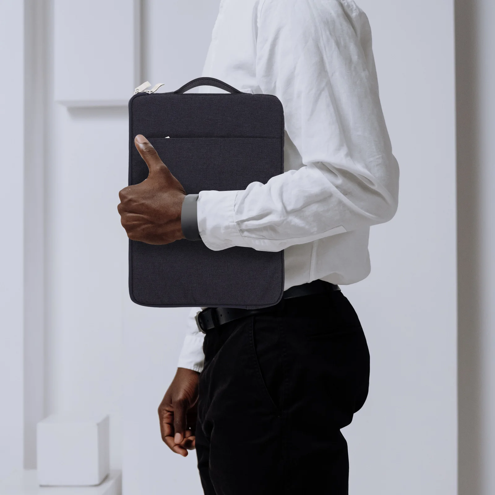

Slim Lightweight 15inch Laptop Case Denim Bag Abrasion Dust Splash Resistant Notebook Protector Travel School Business