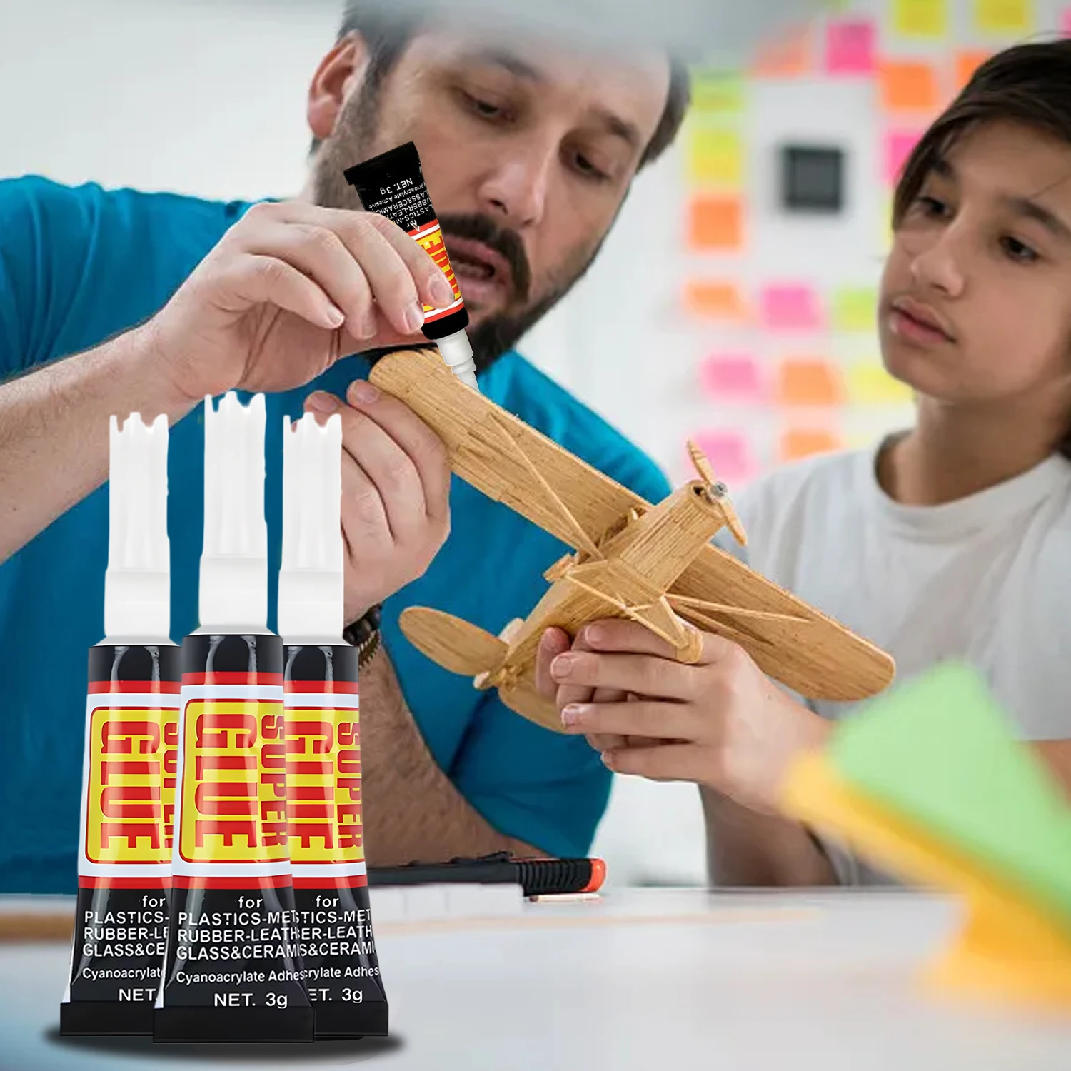 Colla liquida forte Legno Gomma Metallo Plastica Vetro Adesivo cianoacrilato Legame istantaneo Pelle Colla per riparazione scarpe ad asciugatura rapida