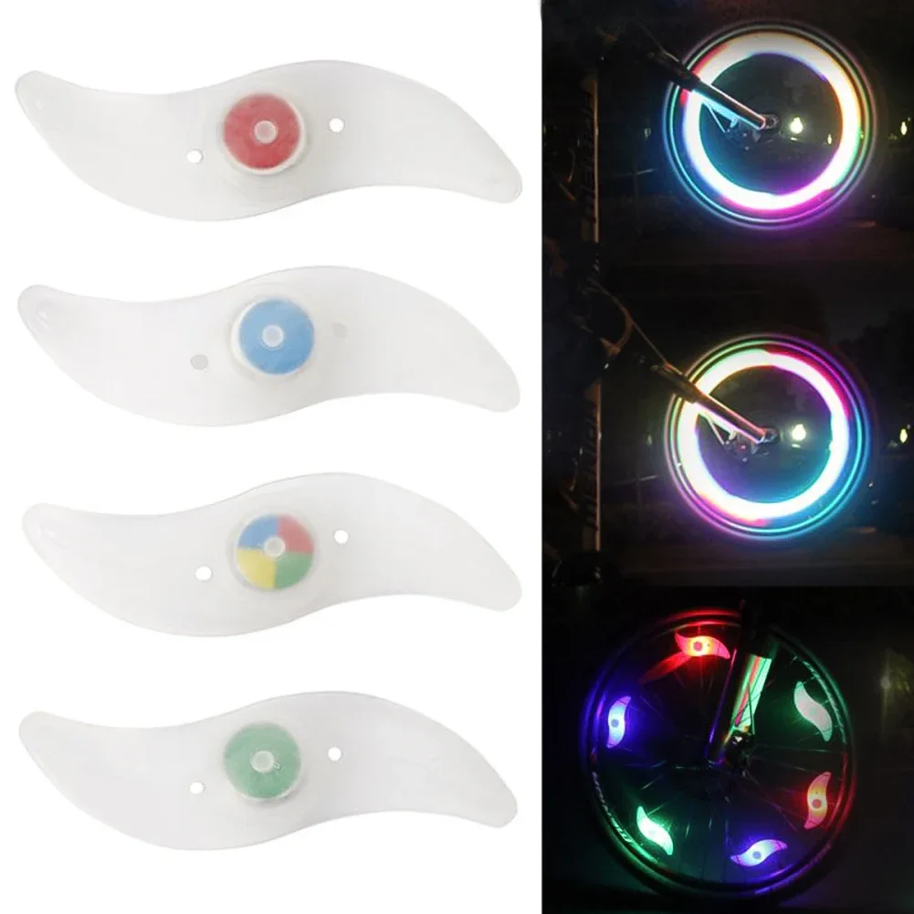 3 modalità di illuminazione LED Neon Ruota per bicicletta Luce per raggi Colore impermeabile Spia di sicurezza per bici Luce per ciclismo Accessori per biciclette