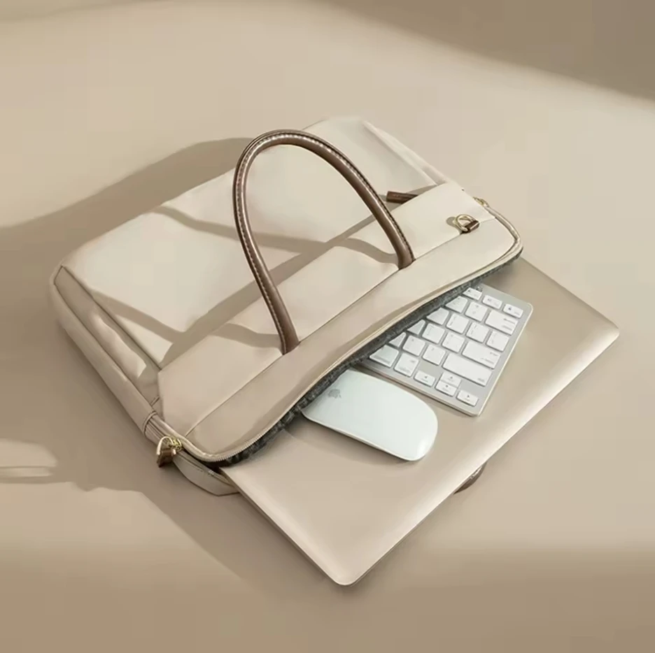 Laptop Bag 14 16Inch Notebook Bag Sleeve For Macbook Air Pro 13 16 Case Xiaomi Shoulder Handbag New Waterproof Briefcase