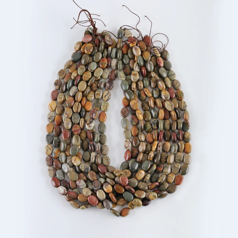 A+ Natural Multi-Color Pica Gem Stone Beads For Jewelry Making Round Loose Spacer Beads Diy Bracelet Necklace Accessories