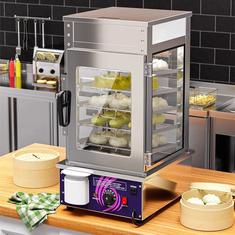 상업용 찐빵 기계, 편의점 조식 가게 찐빵 캐비닛, 단열 디스플레이 캐비닛 찐빵