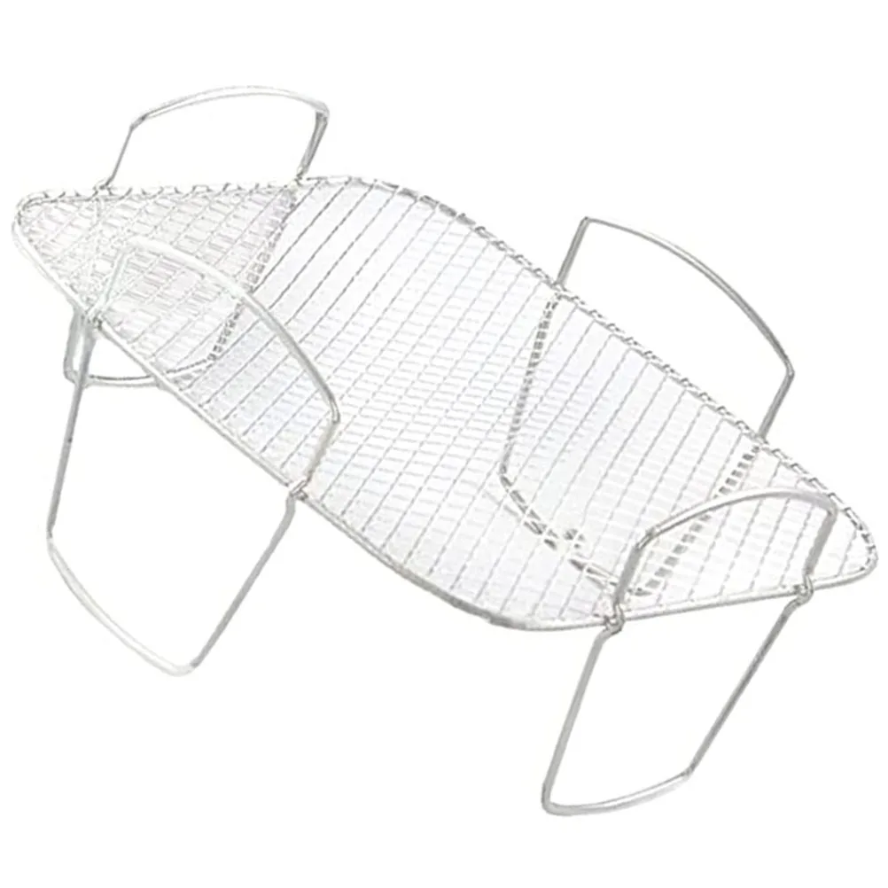 

Multipurpose Stainless Steel Air Fryer Rack Ideal for Grilling Roasting Steaming Cooling Wire Rack Kitchen Tool