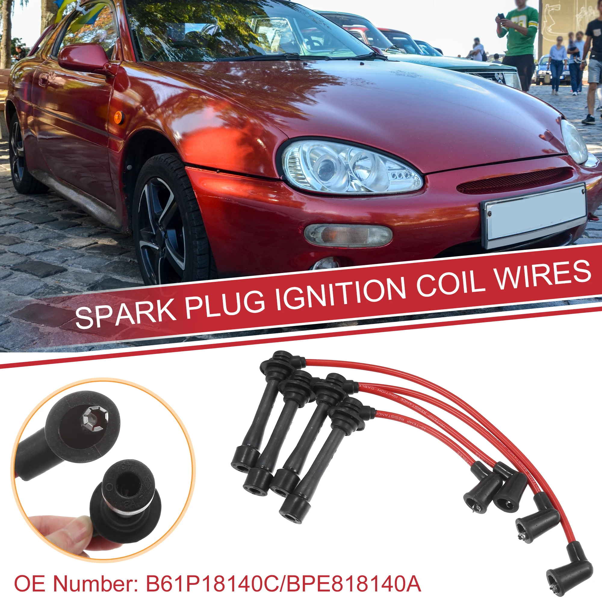 

4 шт., Свеча зажигания UXCELL, коридор, № B61P18140B для Mazda Miata 1990-1997