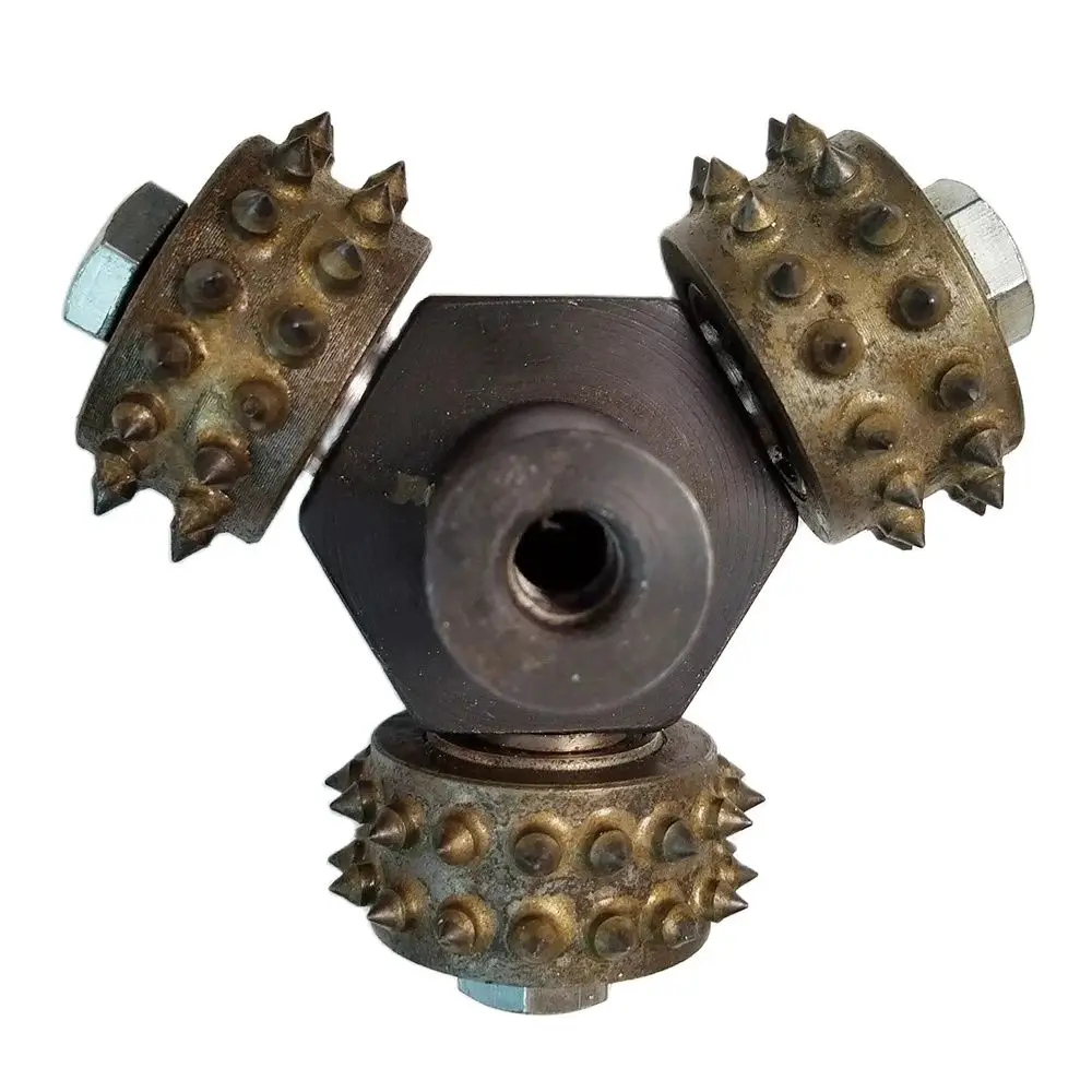 Diamond 3 Heads Alloy Bush Hammer Litchi 3-Rollers For Grinding And Polishing Stone Marble Granite Concrete Floor Abrasive Tool