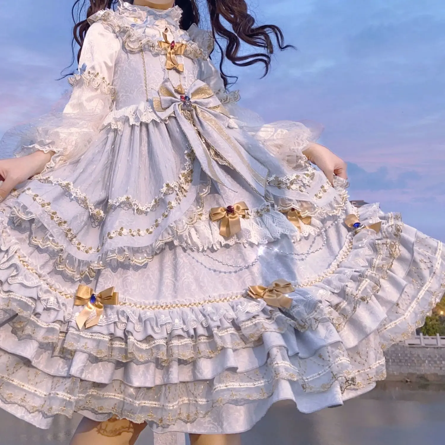 로리타 드레스 데일리 디자인 여성 긴 봄, 가을