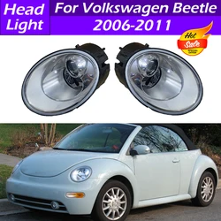 For VW Volkswagen Beetle 2006-2011 Car Front Bumper Headlight Assembly Daytime Running Light Head Lamp Front Fog Light Fog Lamp