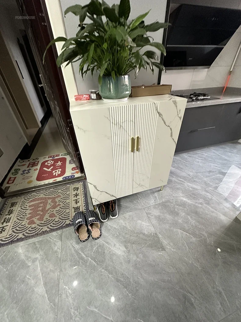 c13-Modern Shoerack for Living Room Partition Multi-layer Dustproof Shoe Cabinets Simple Light Luxury Shoe Rack for Office F
