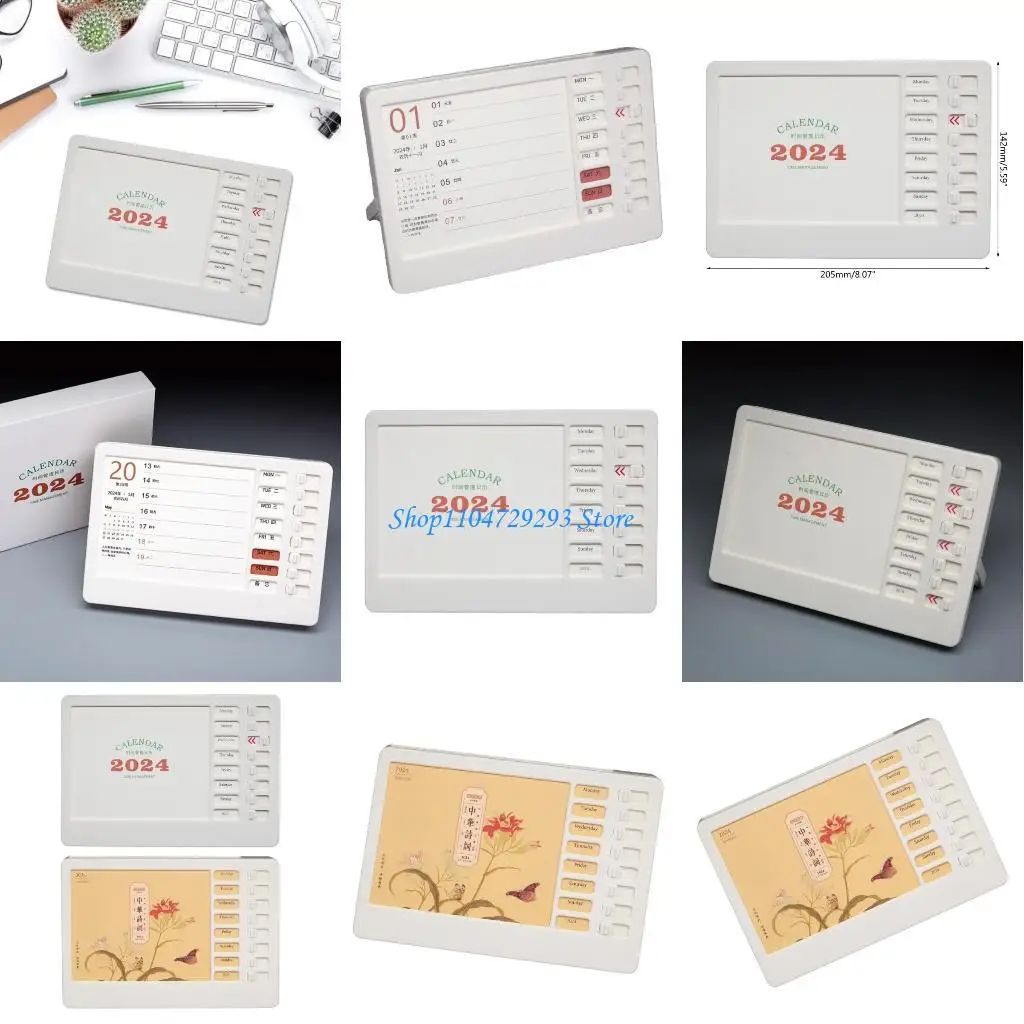 

Y2GD Desk Calendar Memo Board Monthly Calendar Weekly Planner with 51 Sheets Weekly To do List Cardstock and Checklist Board