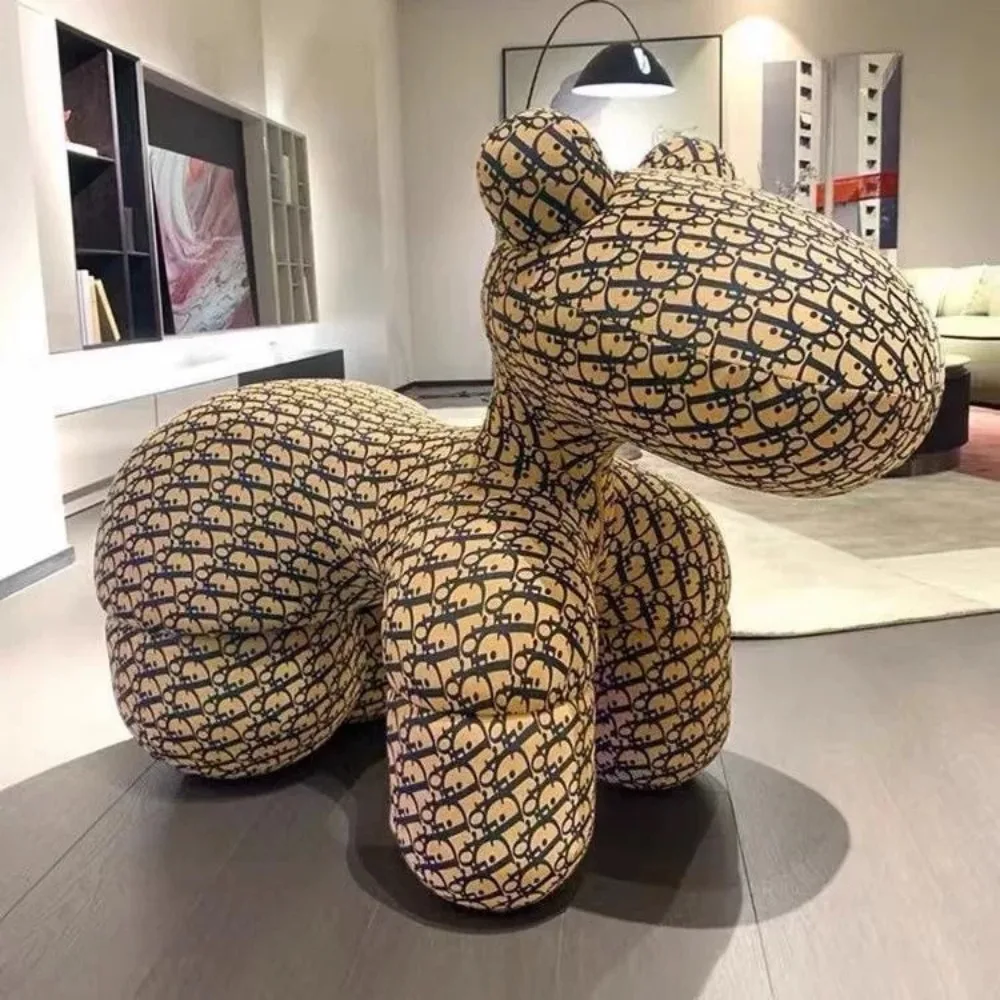 

Lazy sofa simple cartoon cute living room creative ornament pony chair child seat creative Internet celebrity animal chair
