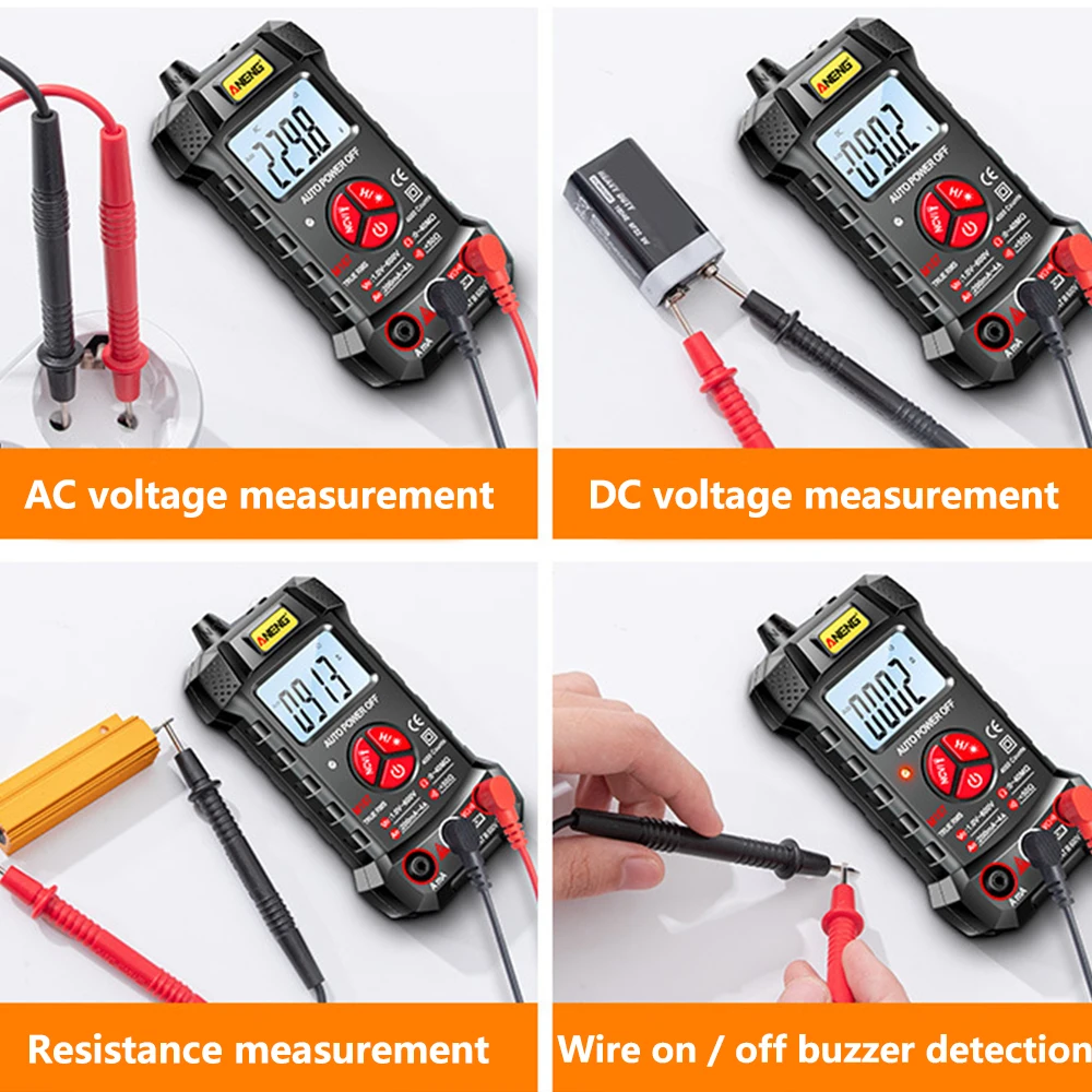 M167 cyfrowy multimetr wysokiej precyzji AC/DC instrumenty elektryczne Tester Auto Multimetro True Rms tranzystor multimetr NCV