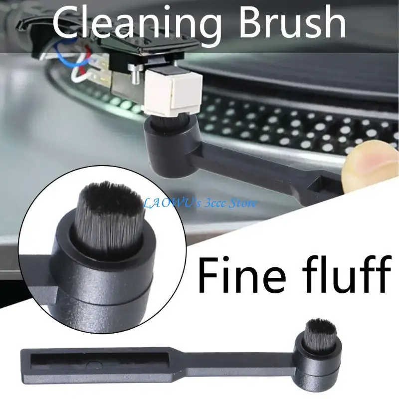 

Y8AD Professional Turntable Needle Care Brush for Improved Sound Efficient