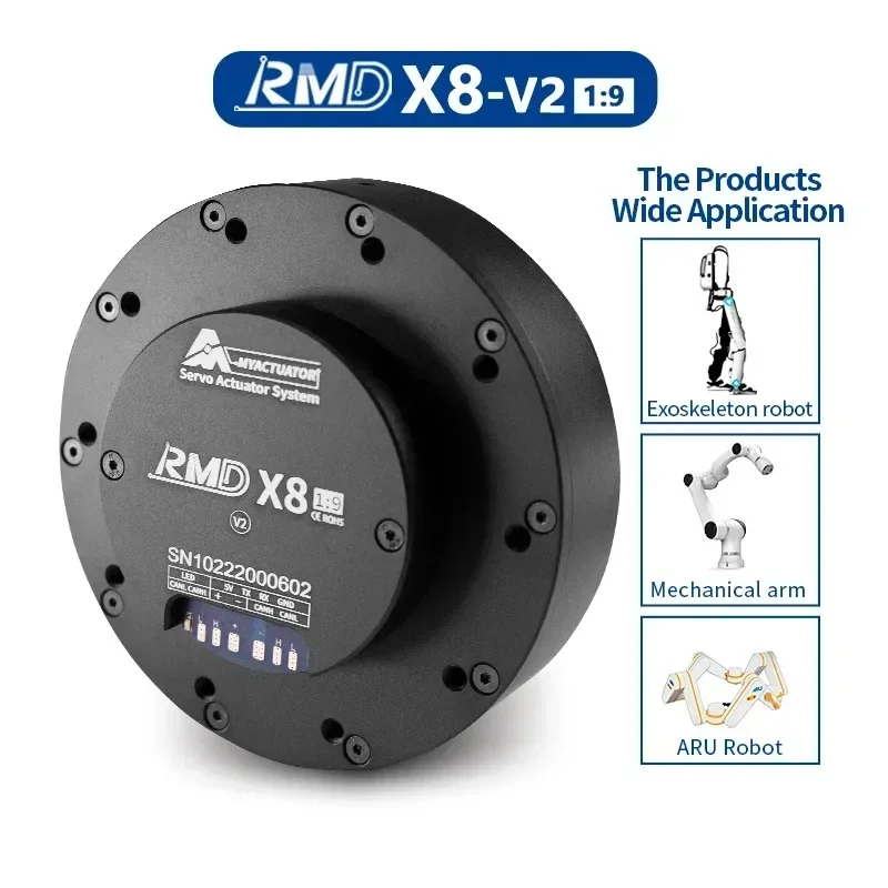 Micro Servo Motor DC Gear RMD-X8 1:9 V2 Robot Motor for Legged Robot  Actuator Drone Flat Motor