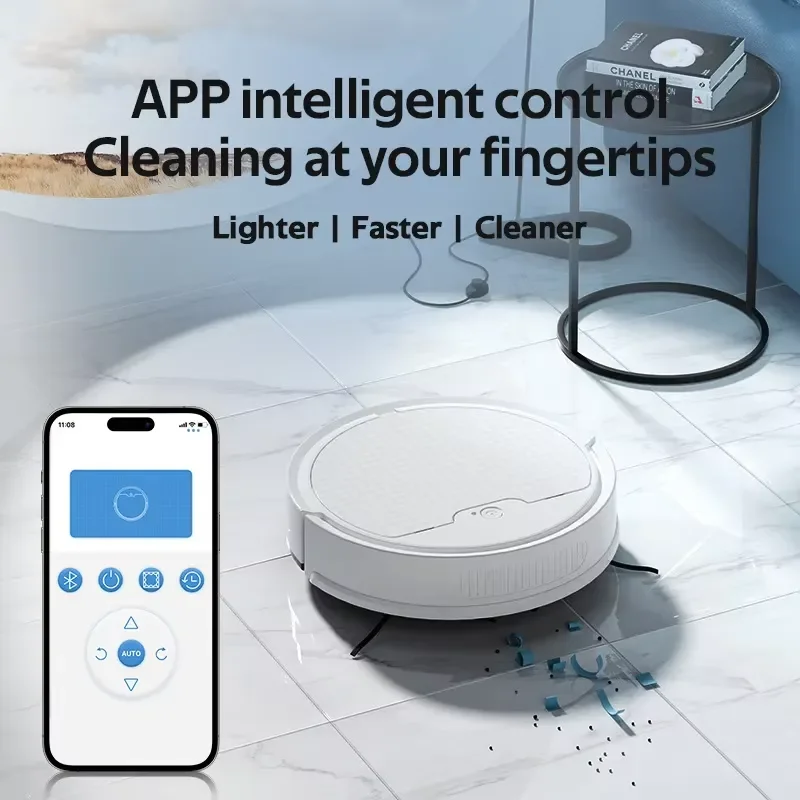 STLF SD 1000+Pa Suction Robot Vacuum, All-in-One Mop Smart 120 Min Runtime for Home Obowai
