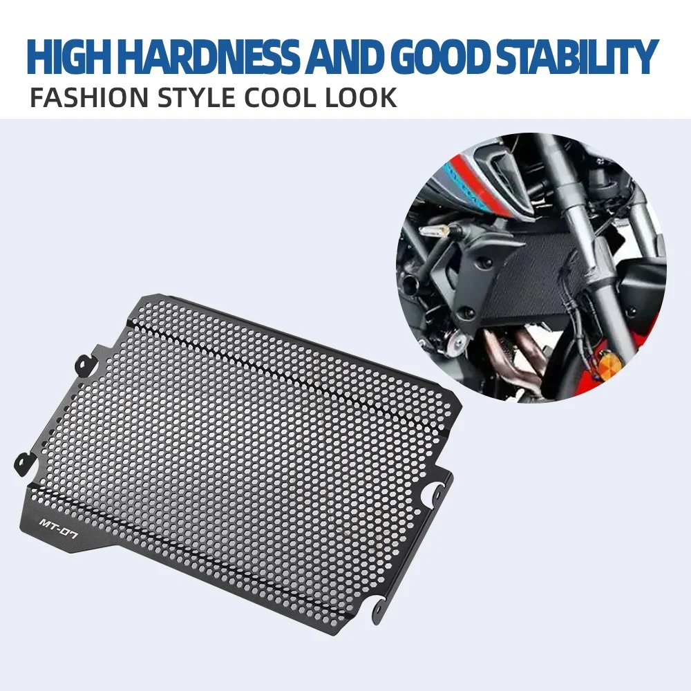 For Yamaha MT-07 FZ-07 FZ07 2018 2019 2020 2021 2022 2023 2024 MT07 Motorcycle Radiator Grille Guard Cover Fuel Tank Protector