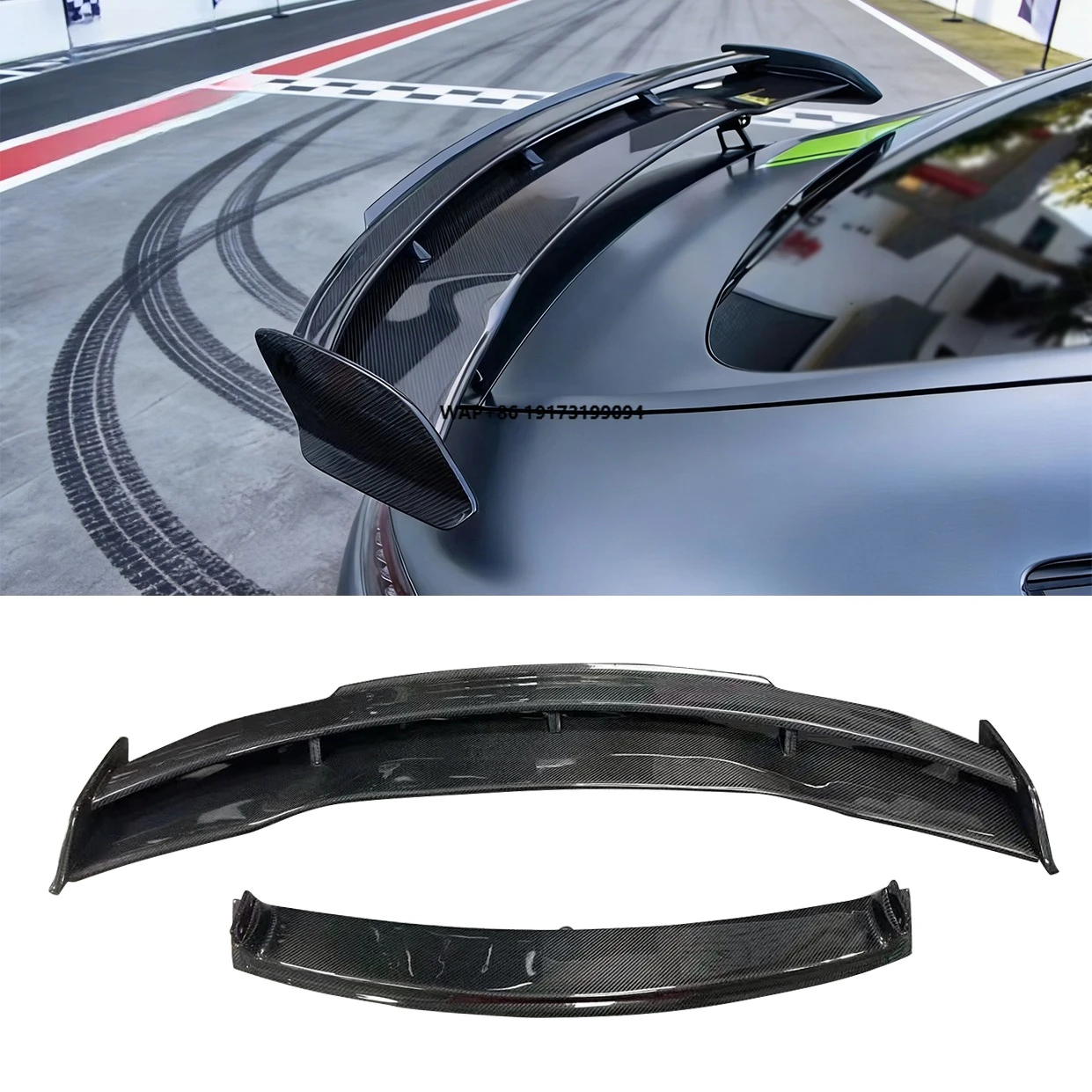 

Carbon Fiber Rear Spoiler for GT/GTR Pro Coupe 2-Door Rear Trunk Spoiler Wing Upgrade Auto Parts
