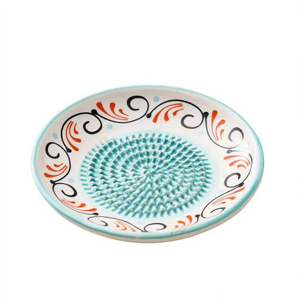 Ceramic Ginger Grater Garlic Crusher Manual Kitchen Tool Masher Bowl For Spice Paste Vegetable Herb Grinding Plate Nordic Style