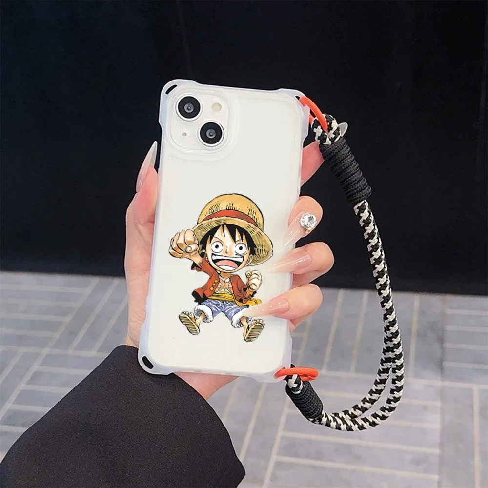 Anime_One_pieces_l-luffy Phone Case For Iphone 11 13 14 15 16 Pro Max X Xr Xs Max Four-corner Anti-fall Shell