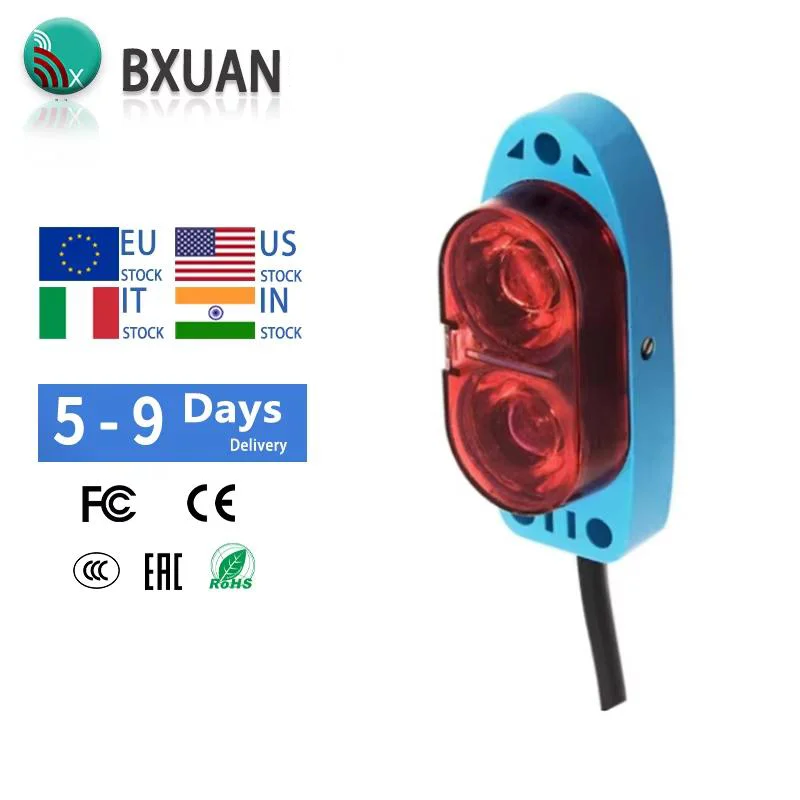 BPB Diffuse reflection photoelectric switch sensor NPN PNP DC10-30V detection distance 2m Adjustable