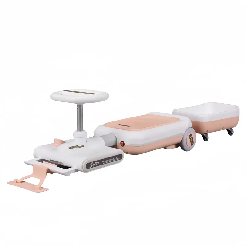 for Children Electric Twisting Kart for 1-3 Years Old Plastic Baby Rolling Car With Mopping Feature Rollover Prevention for