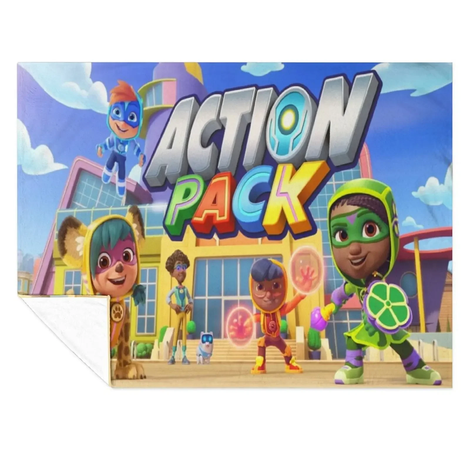 

Action Pack Gift For Fans action pack birthday Throw Blanket Giant Sofa for babies Winter beds sofa bed Blankets