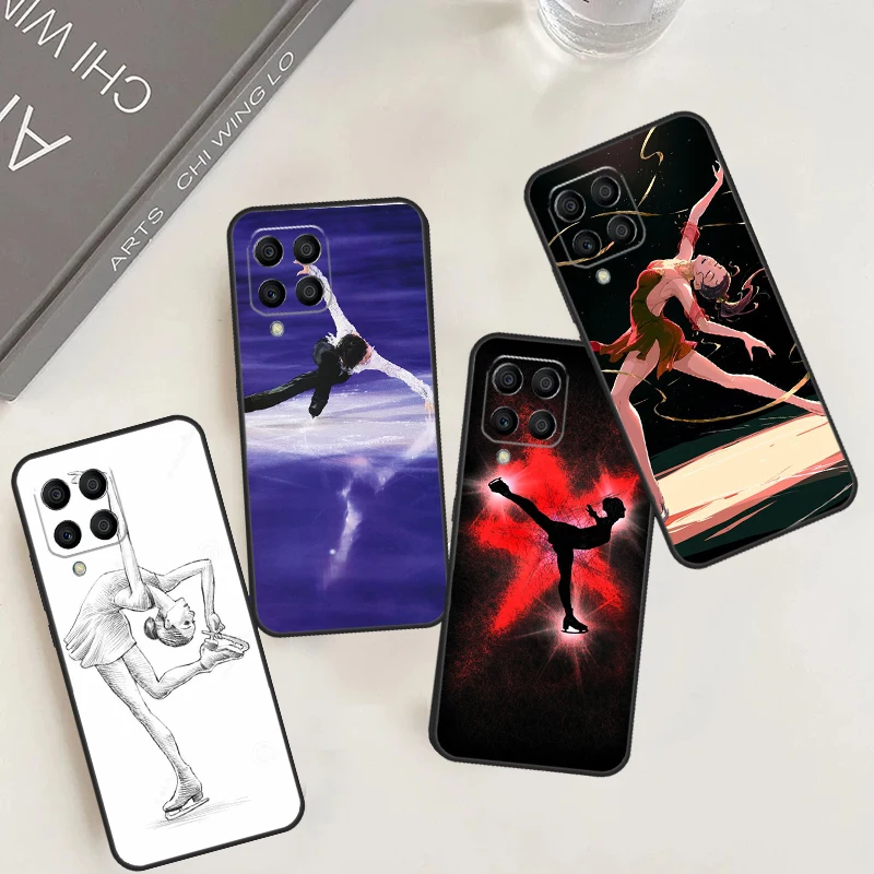 Figure Skating Dance Case For Samsung Galaxy M12 M32 M52 M30s M20 M21 M31 M51 M13 M23 M33 M53 M14 M34 M54 Cover