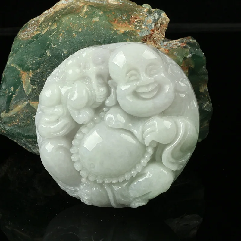 Cuiyu Maitreya Buddha Pendant