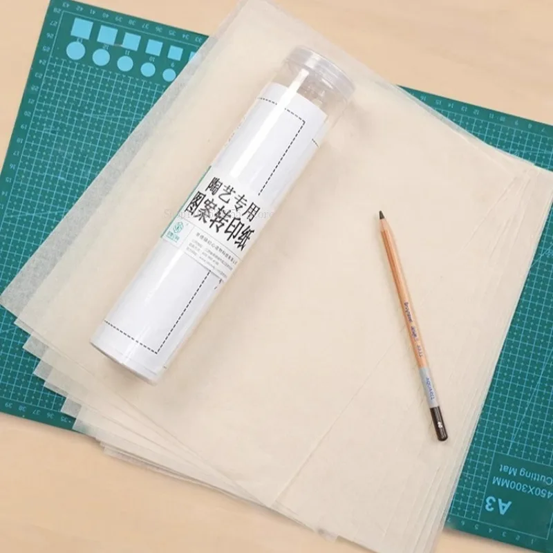 Pottery Painting Special Pattern Transfer Paper Set  DIY Ceramic Blank Body Transfer Printing Complex Patterns Tracing Paper