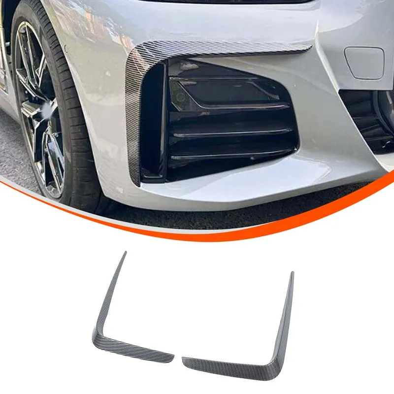 For BMW 4 Series G22 G23 2020+ front fog light eyebrow car headlight decorative accessories ABS carbon fiber pattern