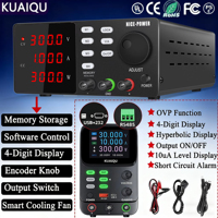KUAIQU Precision Output Adjustable Lab Power Supply 300V1A Voltage Regulator Stabilizer Bench DC Power Source with Free Software