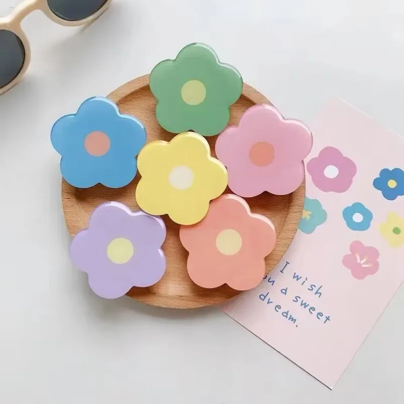1PCS Ins Wind Drop Glue Flower Phone Case Stand Desktop Foldable Lazy Stand For iPhone 16 Samsung Xiaomi Phone Case Accessories image 4