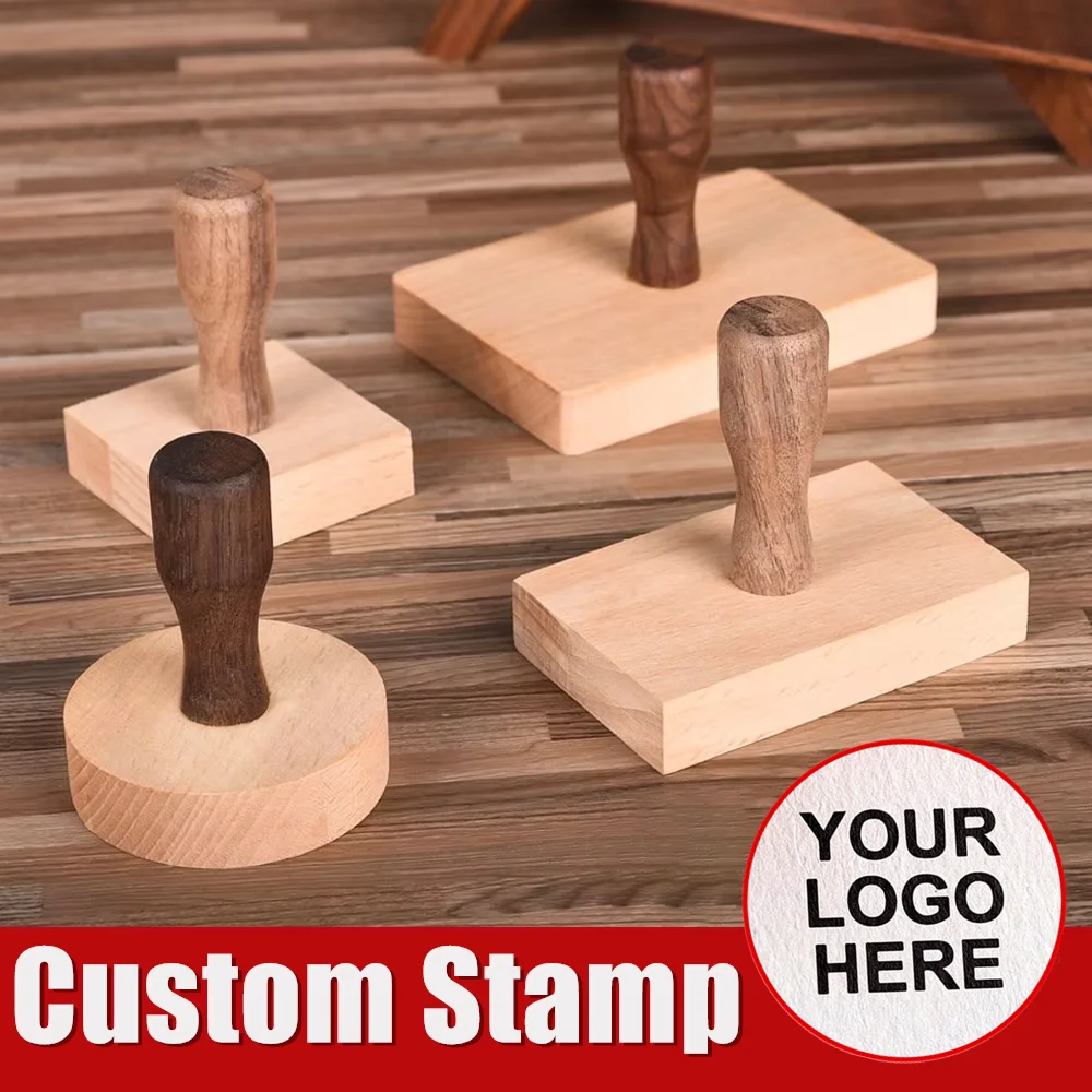 

Personalized Wooden Stamp Company Seal Stamps Wedding Invitation Letter Signature Seal Gift Box Packing Support Drop Shipping