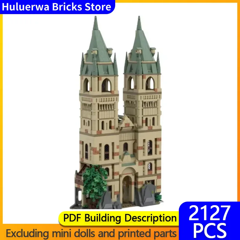 Magical Movie Model MOC Building Bricks Medieval Castle Bell Towers Modular Technology Gifts Holiday Assemble Children Toys Suit