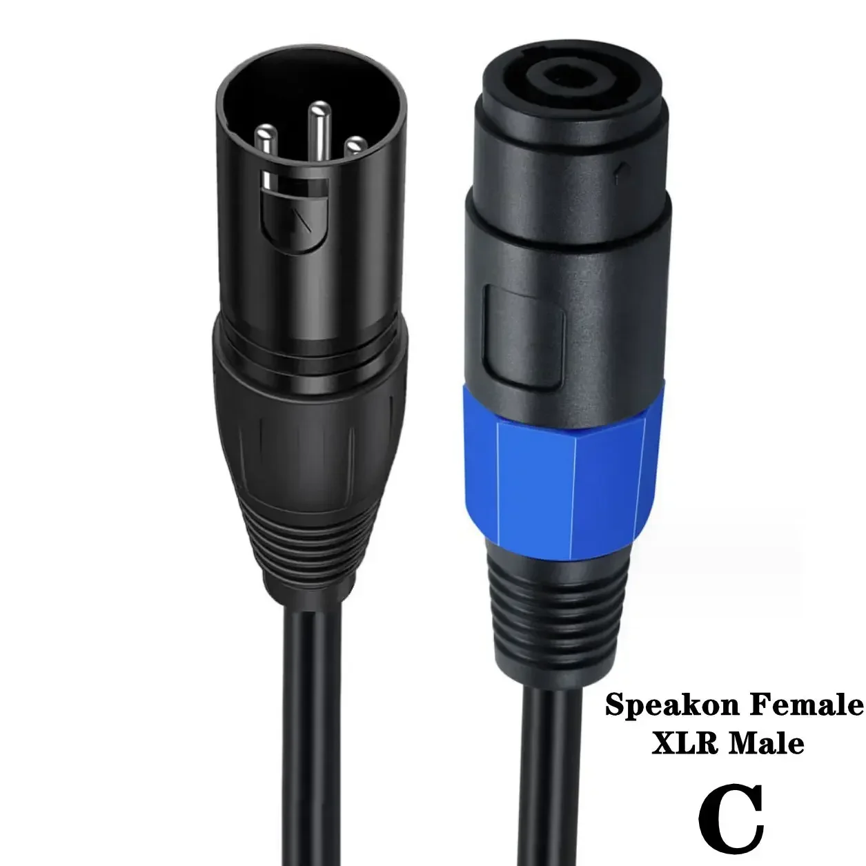 Speakon To XLR Cable Audio Jack Speak SOUND Male To XLR Female Male Extension Cable - Pro DJ PA Gig Stage Microphone Mic 3 Pin