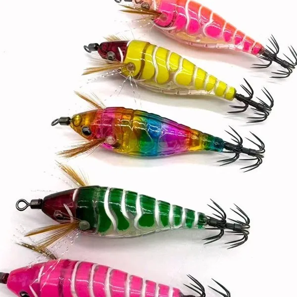 anzol-de-pesca-umbrella-hook-level-para-camarao-lula-e-sepia-com-tubo-de-sopro-e-isca-luminosa-de-madeira-75mm-6g