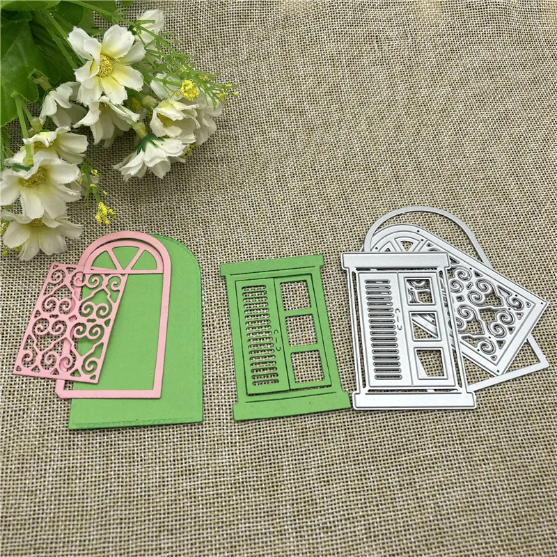 Tür Fenster Dekoration Metall Stanzformen Form Runde Loch Label Tag Scrapbook Papier Handwerk Messer Form Klinge Punch Schablonen Stirbt