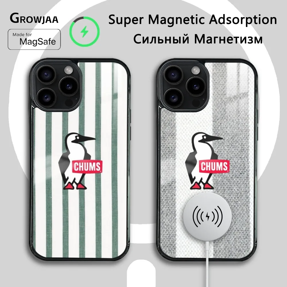 C-ChumS Luxury Penguin Phone Case For IPhone 16 15 14 13 12 11 Pro Max Plus Mini Magsafe Mirror Wireless Magnetic Cover