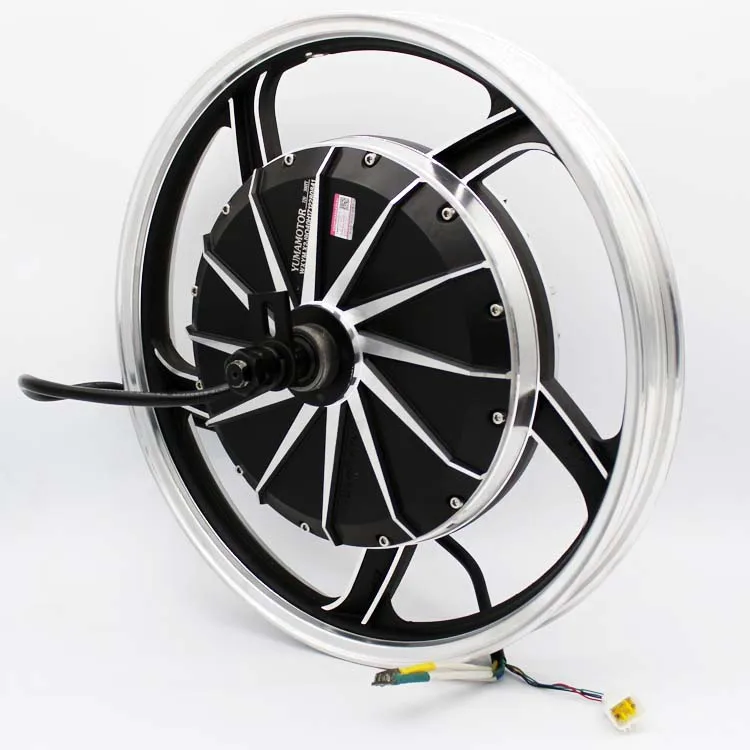 YMMOTOR brushless DC motor 17 inch 2kW 72V narrow tire for 2 wheel electric motorcycles