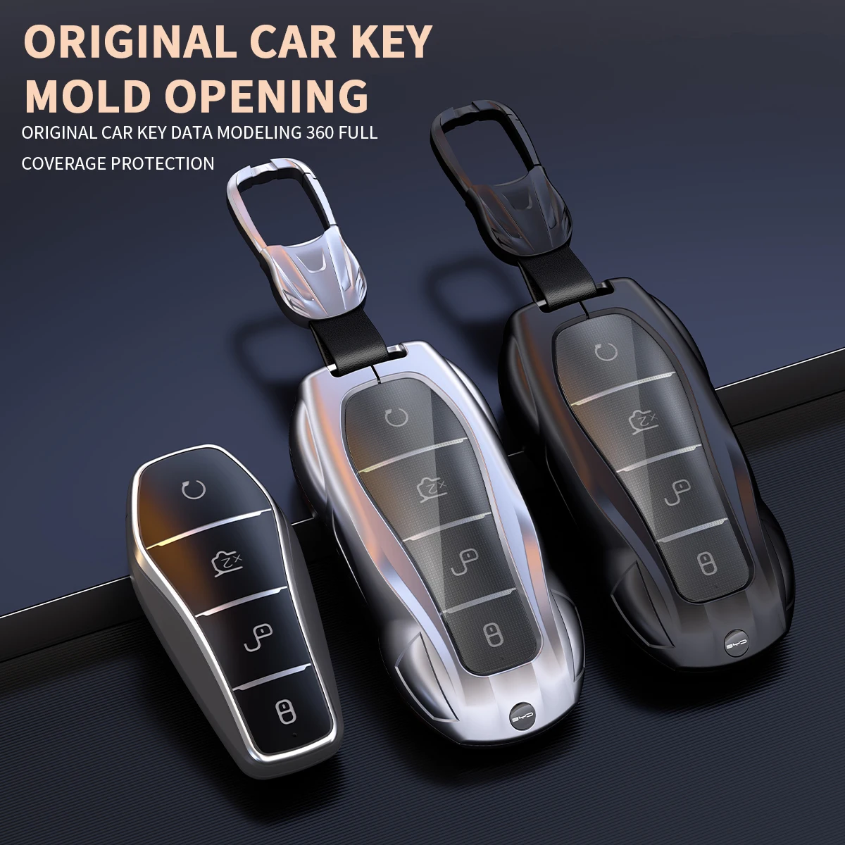 silicone protective cover Key Fob Cover For BYD Atto 3 Yuan Plus Han Tang EV F3 E6 Dmi Song F0 Qin Pro G3 Metal