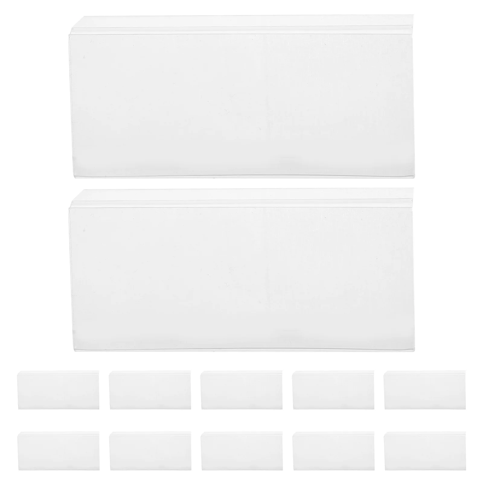 

20pcs Price Tag Holder Clear Acrylic Tabletop Display Stand For Retail Shop Restaurant Label Holder Sturdy Sign Stand Counter