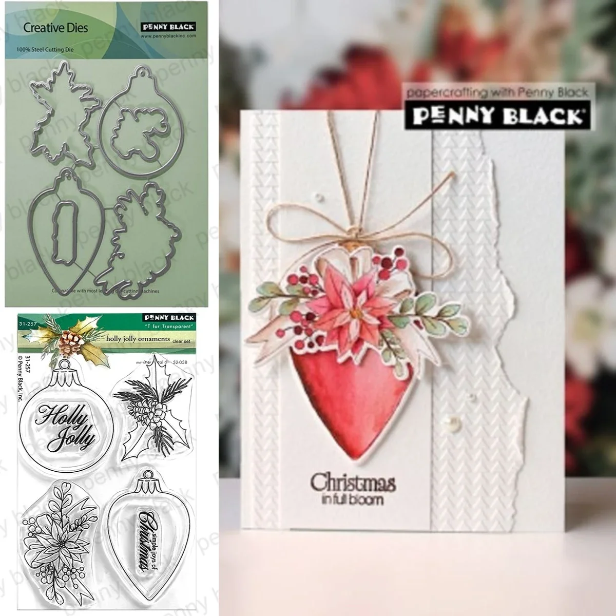 Holly Jolly Orname 2026 New Metal Cutting Dies Stamps For DIY Scrapbooking Crafts Maker Photo Album Template Handmade Decoration - view 2
