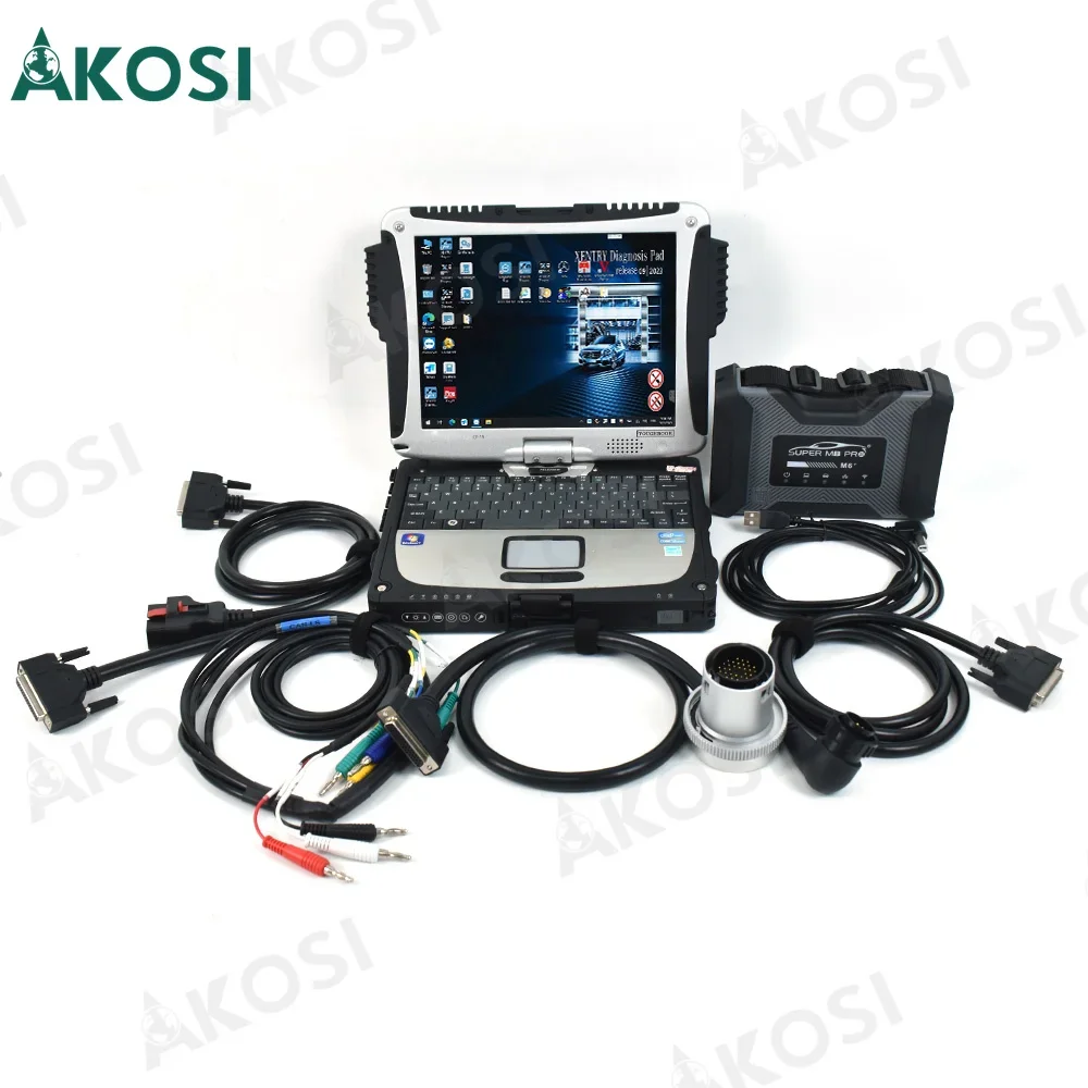 

2024 SUPER MB PRO M6+ Full Version DoIP For Benz Diagnostic Scanner Supports ForB-MW Aicoder/ E-sys with CF19 laptop