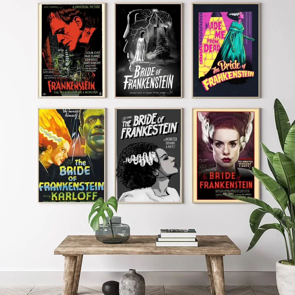 Movie The Bride of F-frankenstein Poster HD Art Poster for Home Bar Cafe Decor DIY Vintage Print